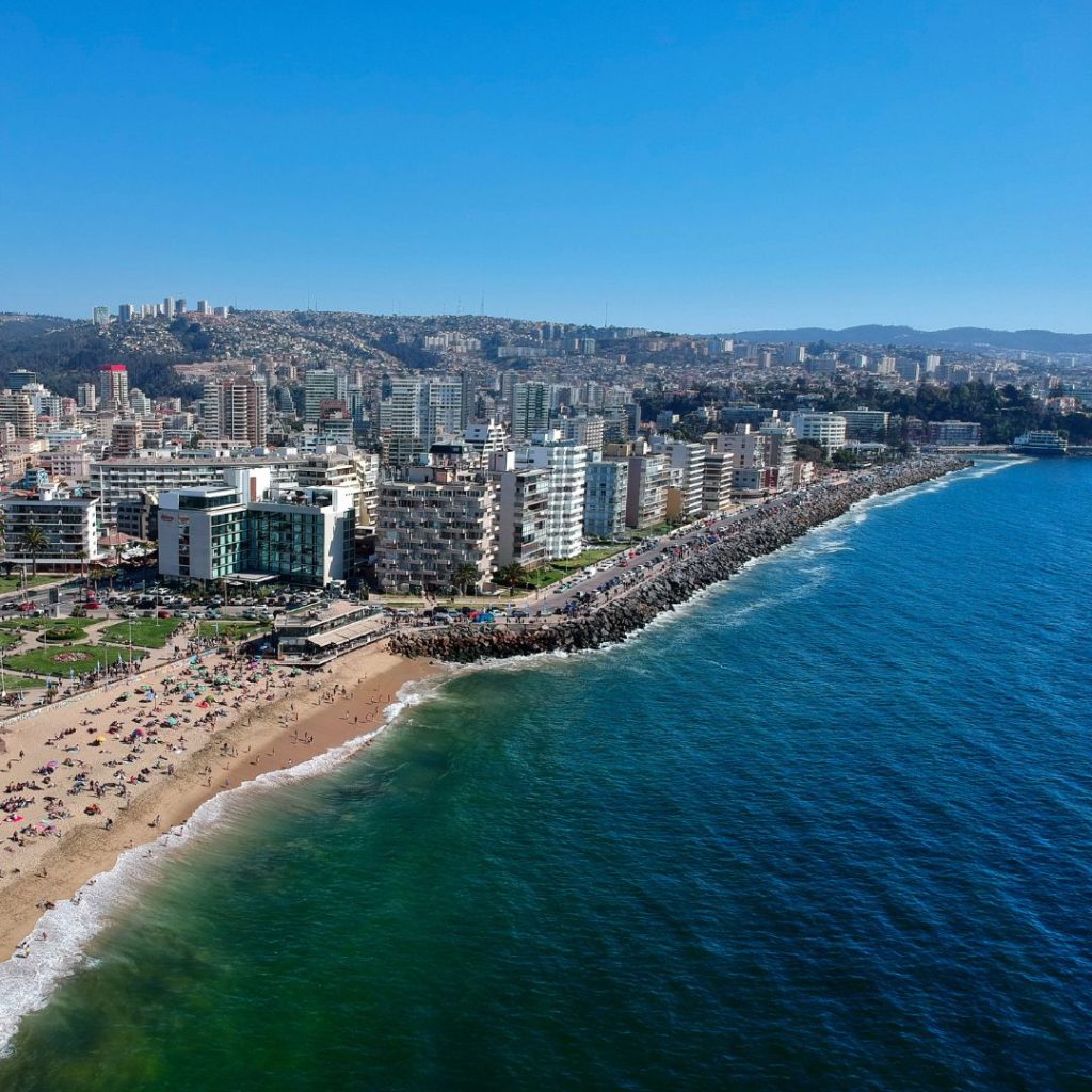 Construcción de casas en la ciudad de Viña del Mar